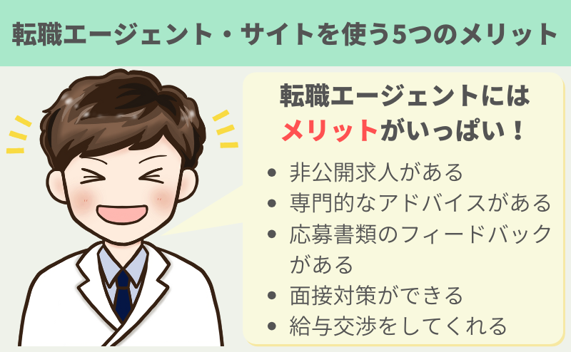 転職エージェントを使うメリット